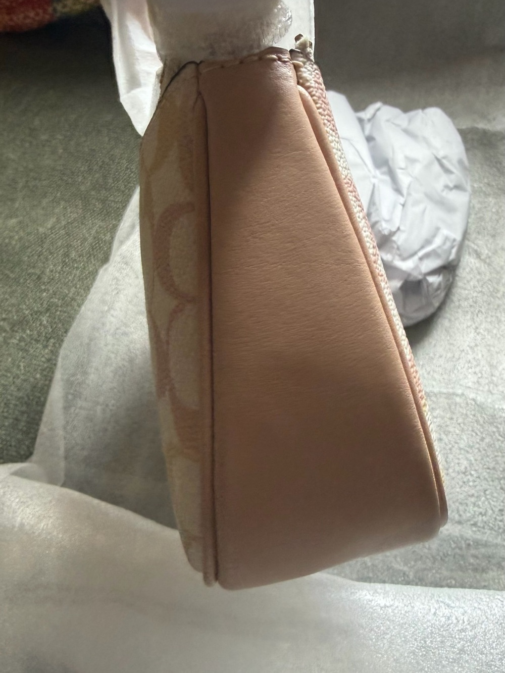 Coach Signature Pastel mini Teri Pink & Cream Shoulder Bag - Picture 7 of 10